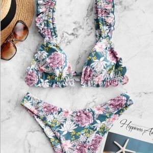 Floral bikini size medium